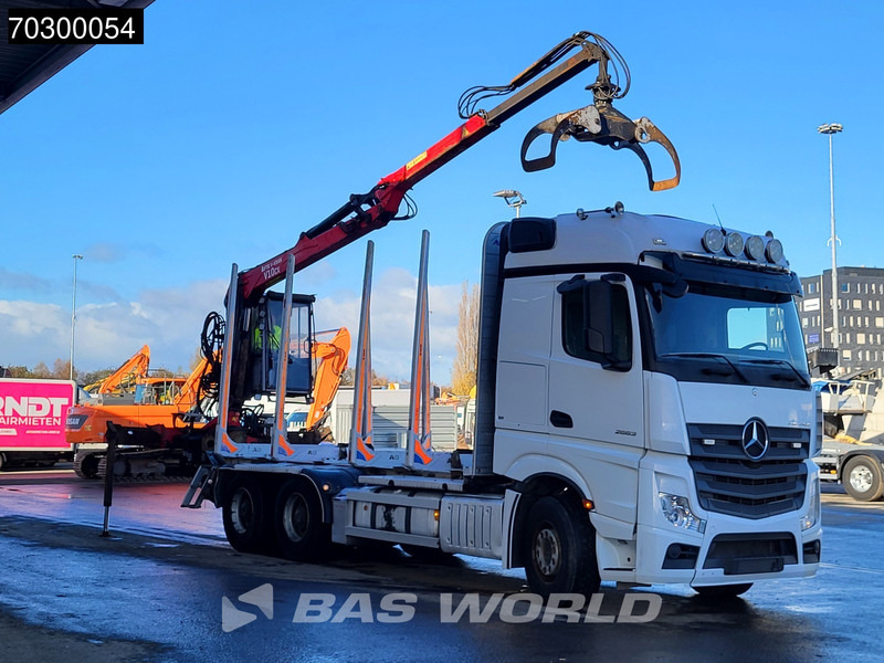 Mercedes-Benz Actros 2663 Actros 6X4 Timber truck FTG V10CX.81 wood crane Big-Axle Automatic Euro 6 - Tomruk kamyonu, Vinçli kamyon: fotoğraf 3 Mercedes-Benz Actros 2663 Actros 6X4 Timber truck FTG V10CX.81 wood crane Big-Axle Automatic Euro 6 - Tomruk kamyonu, Vinçli kamyon: fotoğraf 3
