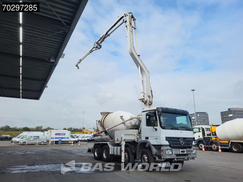Mercedes-Benz Actros 3241 8X4 7m3 Putzmeister Mixer Big-Axle Steelsuspension Automatic Pompe+Mixer Euro 3 - Mobil beton pompası: fotoğraf 5 Mercedes-Benz Actros 3241 8X4 7m3 Putzmeister Mixer Big-Axle Steelsuspension Automatic Pompe+Mixer Euro 3 - Mobil beton pompası: fotoğraf 5