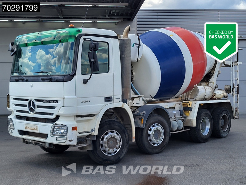 Mercedes-Benz Actros 3241 8X4 9m3 Schwing Stetter Retarder Big-Axle Steelsuspension 3-Pedals Euro 4 - Transmikser: fotoğraf 1 Mercedes-Benz Actros 3241 8X4 9m3 Schwing Stetter Retarder Big-Axle Steelsuspension 3-Pedals Euro 4 - Transmikser: fotoğraf 1