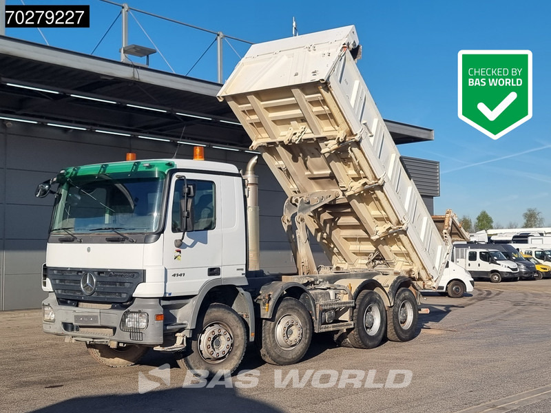 Mercedes-Benz Actros 4141 8X4 12m3 Meiller 2-way tipper steelsuspension Euro 4 - Damperli kamyon: fotoğraf 1 Mercedes-Benz Actros 4141 8X4 12m3 Meiller 2-way tipper steelsuspension Euro 4 - Damperli kamyon: fotoğraf 1