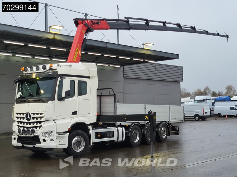 Mercedes-Benz Aroc 3653 Arocs 8X4 Palfinger PK26002-EH G Kran Crane Remote Lift + steering axle Euro 6 - Sal/ Açık kasa kamyon, Vinçli kamyon: fotoğraf 1 Mercedes-Benz Aroc 3653 Arocs 8X4 Palfinger PK26002-EH G Kran Crane Remote Lift + steering axle Euro 6 - Sal/ Açık kasa kamyon, Vinçli kamyon: fotoğraf 1