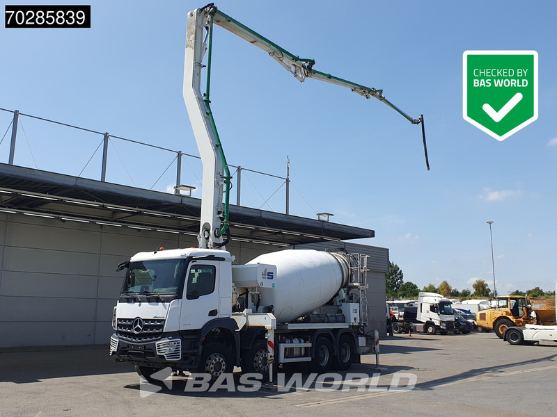 Mercedes-Benz Arocs 3243 8X4 Sermac Twinstar 4Z28 PUMI 9m3 Steelsuspension Big-Axle Euro 6 - Mobil beton pompası: fotoğraf 1 Mercedes-Benz Arocs 3243 8X4 Sermac Twinstar 4Z28 PUMI 9m3 Steelsuspension Big-Axle Euro 6 - Mobil beton pompası: fotoğraf 1