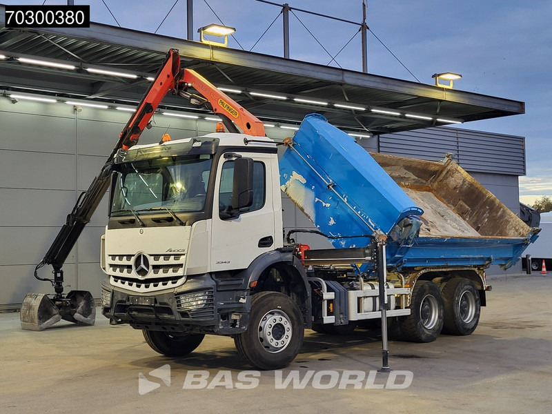 Mercedes-Benz Arocs 3343 6X4 Palfinger PK12.501 SLD Kran Crane 7m3 tipper Big-Axle Automatic Euro 6 - Damperli kamyon, Vinçli kamyon: fotoğraf 5 Mercedes-Benz Arocs 3343 6X4 Palfinger PK12.501 SLD Kran Crane 7m3 tipper Big-Axle Automatic Euro 6 - Damperli kamyon, Vinçli kamyon: fotoğraf 5