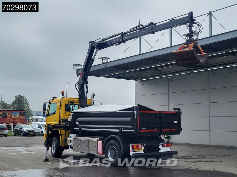 Mercedes-Benz Axor 2124 Axor 4X4 8m3 Tipper HIAB 122 B-2 HIDUO Crane Steel suspension Automatic Big-Axle Euro 5 - Damperli kamyon, Vinçli kamyon: fotoğraf 2 Mercedes-Benz Axor 2124 Axor 4X4 8m3 Tipper HIAB 122 B-2 HIDUO Crane Steel suspension Automatic Big-Axle Euro 5 - Damperli kamyon, Vinçli kamyon: fotoğraf 2
