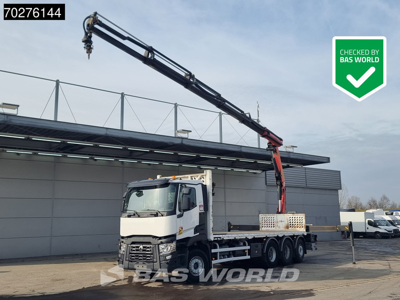 Renault C 380 8X4 Palfinger PK 23001 EH Remote Lift+Lenkachse Euro 6 - Sal/ Açık kasa kamyon, Vinçli kamyon: fotoğraf 1 Renault C 380 8X4 Palfinger PK 23001 EH Remote Lift+Lenkachse Euro 6 - Sal/ Açık kasa kamyon, Vinçli kamyon: fotoğraf 1