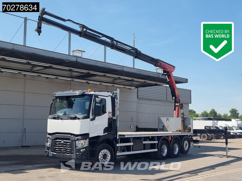 Renault C 480 8X4 Palfinger 24.001 SLD5 Kran Crane Lift-Lenkachse Euro 6 - Sal/ Açık kasa kamyon, Vinçli kamyon: fotoğraf 1 Renault C 480 8X4 Palfinger 24.001 SLD5 Kran Crane Lift-Lenkachse Euro 6 - Sal/ Açık kasa kamyon, Vinçli kamyon: fotoğraf 1