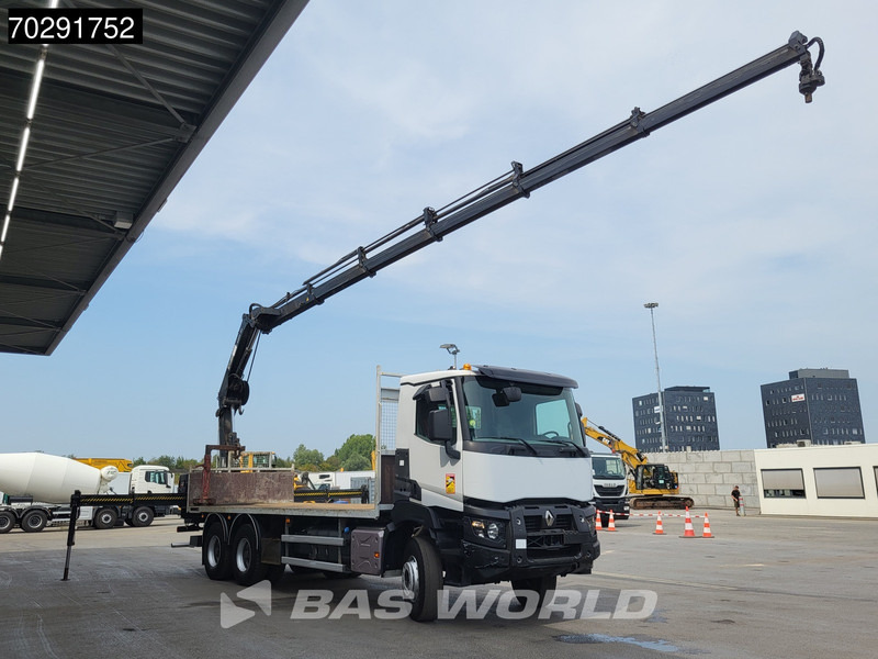 Renault K 380 6X4 HIAB X-HIDUO 188 E-5 Crane Steelsuspension Big-Axle Automatic Euro 6 - Sal/ Açık kasa kamyon, Vinçli kamyon: fotoğraf 3 Renault K 380 6X4 HIAB X-HIDUO 188 E-5 Crane Steelsuspension Big-Axle Automatic Euro 6 - Sal/ Açık kasa kamyon, Vinçli kamyon: fotoğraf 3
