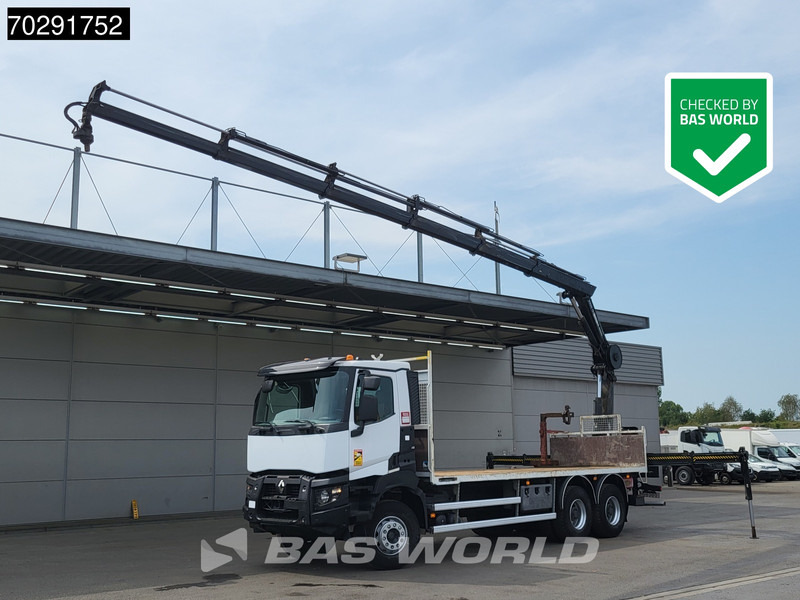 Renault K 380 6X4 HIAB X-HIDUO 188 E-5 Crane Steelsuspension Big-Axle Automatic Euro 6 - Sal/ Açık kasa kamyon, Vinçli kamyon: fotoğraf 1 Renault K 380 6X4 HIAB X-HIDUO 188 E-5 Crane Steelsuspension Big-Axle Automatic Euro 6 - Sal/ Açık kasa kamyon, Vinçli kamyon: fotoğraf 1