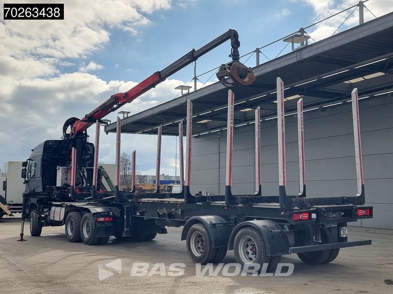 Renault K 520 6X6 Holz Kran Palfinger Q180Z96 6x6 Big-Axle Steelsuspension - Tomruk kamyonu, Vinçli kamyon: fotoğraf 5 Renault K 520 6X6 Holz Kran Palfinger Q180Z96 6x6 Big-Axle Steelsuspension - Tomruk kamyonu, Vinçli kamyon: fotoğraf 5