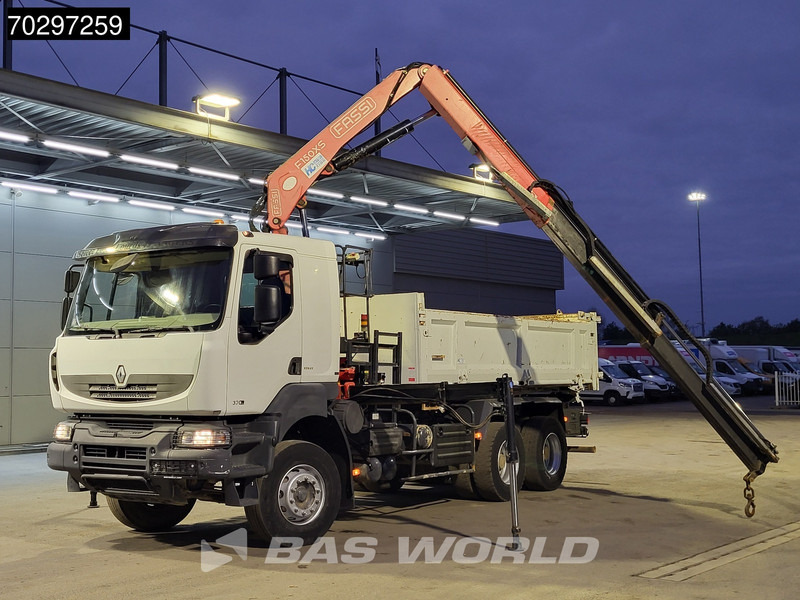 Renault Kerax 370 Kerax 6X4 Fassi F150AXS.22 Crane 10m3 2-side tipper Big-Axle Steelsuspension Manual - Damperli kamyon, Vinçli kamyon: fotoğraf 5 Renault Kerax 370 Kerax 6X4 Fassi F150AXS.22 Crane 10m3 2-side tipper Big-Axle Steelsuspension Manual - Damperli kamyon, Vinçli kamyon: fotoğraf 5