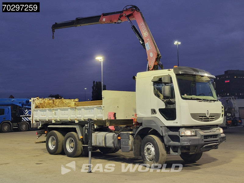 Renault Kerax 370 Kerax 6X4 Fassi F150AXS.22 Crane 10m3 2-side tipper Big-Axle Steelsuspension Manual - Damperli kamyon, Vinçli kamyon: fotoğraf 3 Renault Kerax 370 Kerax 6X4 Fassi F150AXS.22 Crane 10m3 2-side tipper Big-Axle Steelsuspension Manual - Damperli kamyon, Vinçli kamyon: fotoğraf 3