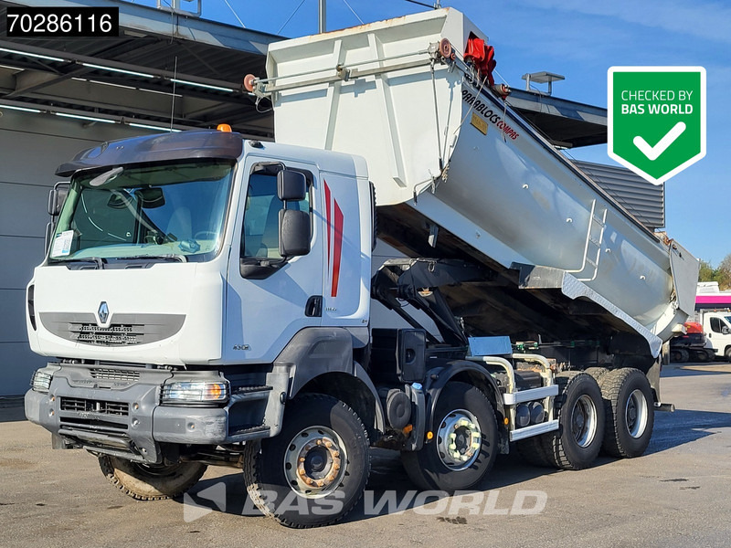 Renault Kerax 430 8X4 16m3 tipper Retarder Big-Axle steel suspension automatic Euro 5 - Damperli kamyon: fotoğraf 1 Renault Kerax 430 8X4 16m3 tipper Retarder Big-Axle steel suspension automatic Euro 5 - Damperli kamyon: fotoğraf 1