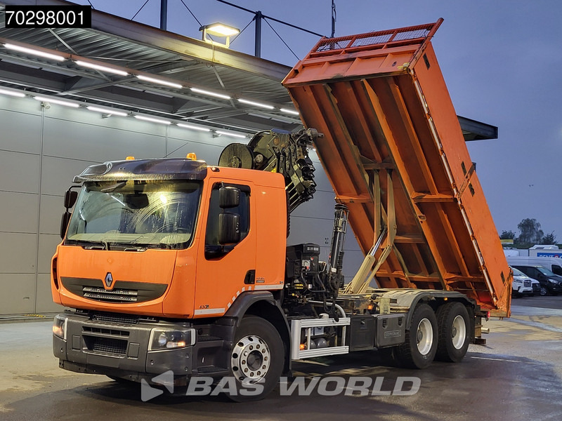 Renault Premium 430 Lander 6X4 HIAB 211 EP-4 Crane Tipper Big-Axle Automatic Euro 5 - Damperli kamyon, Vinçli kamyon: fotoğraf 2 Renault Premium 430 Lander 6X4 HIAB 211 EP-4 Crane Tipper Big-Axle Automatic Euro 5 - Damperli kamyon, Vinçli kamyon: fotoğraf 2