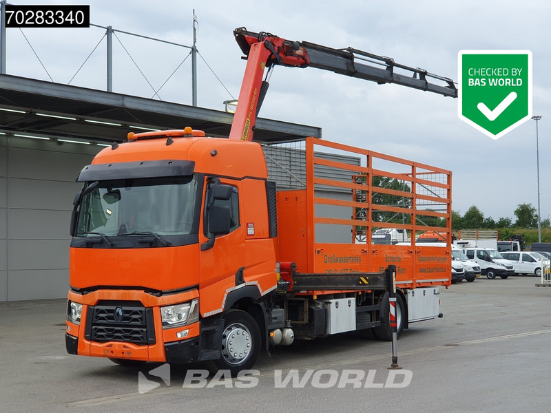Renault T 380 4X2 Palfinger PK18002-EH Kran Crane Retarder Standklima Euro 6 - Sal/ Açık kasa kamyon, Vinçli kamyon: fotoğraf 1 Renault T 380 4X2 Palfinger PK18002-EH Kran Crane Retarder Standklima Euro 6 - Sal/ Açık kasa kamyon, Vinçli kamyon: fotoğraf 1