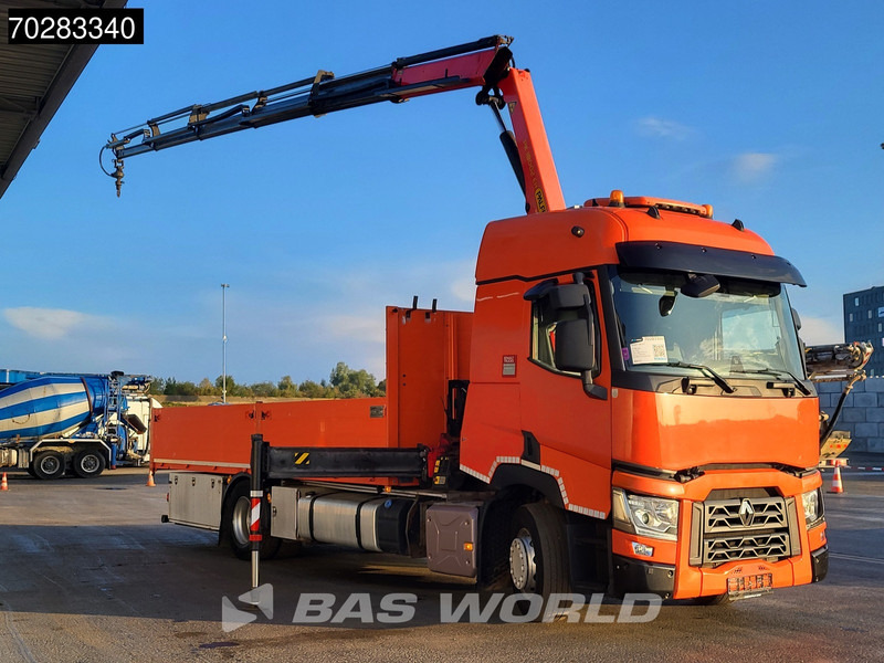 Renault T 380 4X2 Palfinger PK18002-EH Kran Crane Retarder Standklima Euro 6 - Sal/ Açık kasa kamyon, Vinçli kamyon: fotoğraf 3 Renault T 380 4X2 Palfinger PK18002-EH Kran Crane Retarder Standklima Euro 6 - Sal/ Açık kasa kamyon, Vinçli kamyon: fotoğraf 3