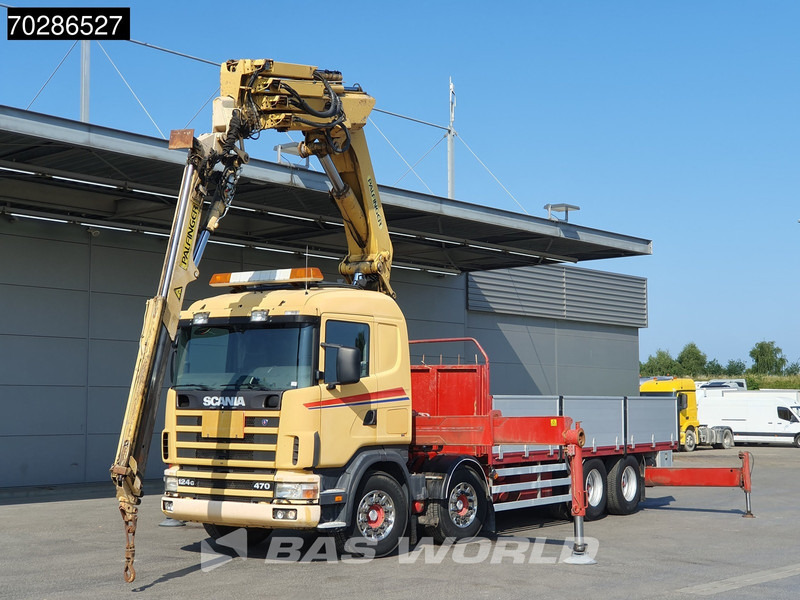 Scania 124G 470 8X4 Palfinger PK45000 C4 Crane Kran Fly-Jib Manual Steering Axle Euro 3 - Sal/ Açık kasa kamyon, Vinçli kamyon: fotoğraf 5 Scania 124G 470 8X4 Palfinger PK45000 C4 Crane Kran Fly-Jib Manual Steering Axle Euro 3 - Sal/ Açık kasa kamyon, Vinçli kamyon: fotoğraf 5