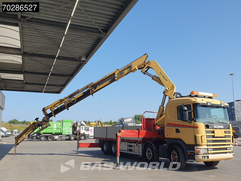 Scania 124G 470 8X4 Palfinger PK45000 C4 Crane Kran Fly-Jib Manual Steering Axle Euro 3 - Sal/ Açık kasa kamyon, Vinçli kamyon: fotoğraf 3 Scania 124G 470 8X4 Palfinger PK45000 C4 Crane Kran Fly-Jib Manual Steering Axle Euro 3 - Sal/ Açık kasa kamyon, Vinçli kamyon: fotoğraf 3