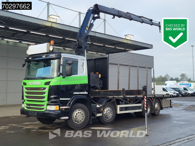 Scania G400 G 8X2 MKG HLK 231 HPA4 Crane Retarder Lift+Steering-Axle Euro 5 - Sal/ Açık kasa kamyon, Vinçli kamyon: fotoğraf 1 Scania G400 G 8X2 MKG HLK 231 HPA4 Crane Retarder Lift+Steering-Axle Euro 5 - Sal/ Açık kasa kamyon, Vinçli kamyon: fotoğraf 1