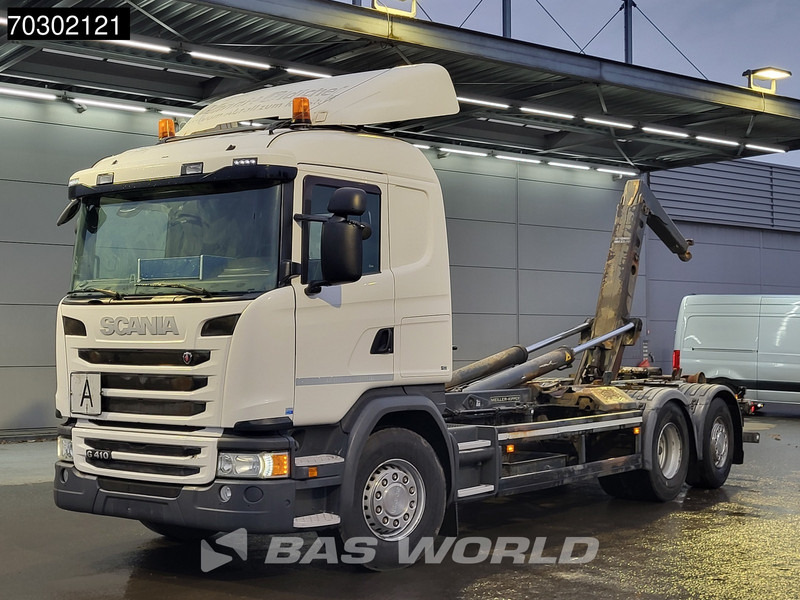 Scania G410 6X2 20tons Meiller containersystem Lift+steering Axle Retarder Euro 6 - Kancalı yükleyici kamyon: fotoğraf 3 Scania G410 6X2 20tons Meiller containersystem Lift+steering Axle Retarder Euro 6 - Kancalı yükleyici kamyon: fotoğraf 3