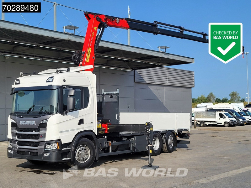 Scania G410 6X2 New! Palfinger PK24.001 SLD 5 Crane Kran Retarder Lift+Steering Axle LED ACC - Sal/ Açık kasa kamyon, Vinçli kamyon: fotoğraf 1 Scania G410 6X2 New! Palfinger PK24.001 SLD 5 Crane Kran Retarder Lift+Steering Axle LED ACC - Sal/ Açık kasa kamyon, Vinçli kamyon: fotoğraf 1