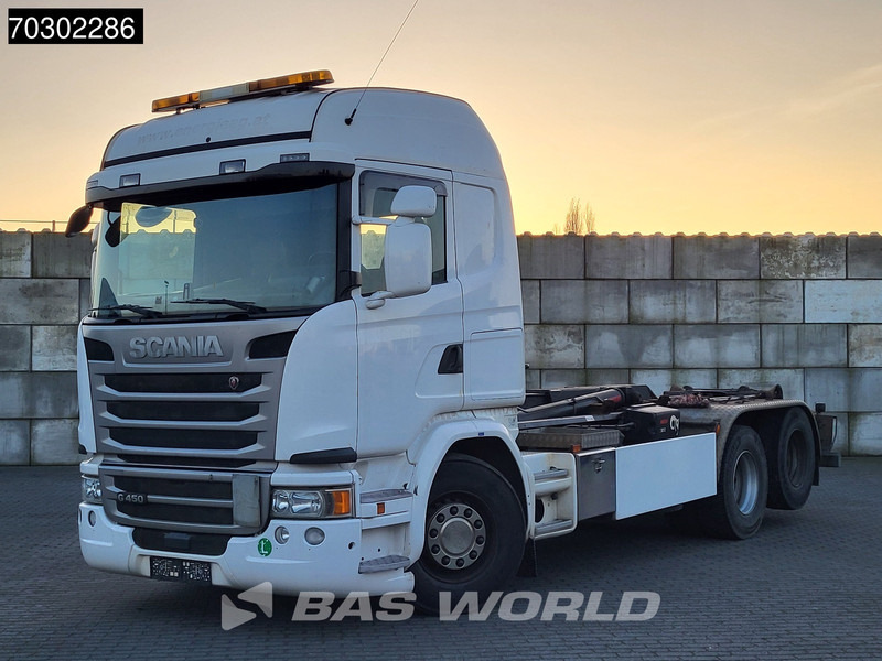 Scania G450 6X2 HIAB XR21Z59 containersystem 3-pedals Retarder Lift-Axle Euro 6 finansal kiralama Scania G450 6X2 HIAB XR21Z59 containersystem 3-pedals Retarder Lift-Axle Euro 6: fotoğraf 11