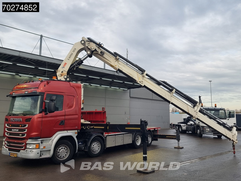 Scania G450 8X2 NL-Truck Hiab X-HIPRO 1058EP-6 Kran Front stab Retarder Euro 6 - Sal/ Açık kasa kamyon, Vinçli kamyon: fotoğraf 5 Scania G450 8X2 NL-Truck Hiab X-HIPRO 1058EP-6 Kran Front stab Retarder Euro 6 - Sal/ Açık kasa kamyon, Vinçli kamyon: fotoğraf 5