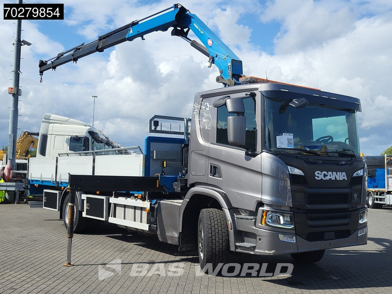 Scania P280 4X2 HMF 1420K-RC Kran Crane Automatic Euro 6 - Sal/ Açık kasa kamyon, Vinçli kamyon: fotoğraf 3 Scania P280 4X2 HMF 1420K-RC Kran Crane Automatic Euro 6 - Sal/ Açık kasa kamyon, Vinçli kamyon: fotoğraf 3