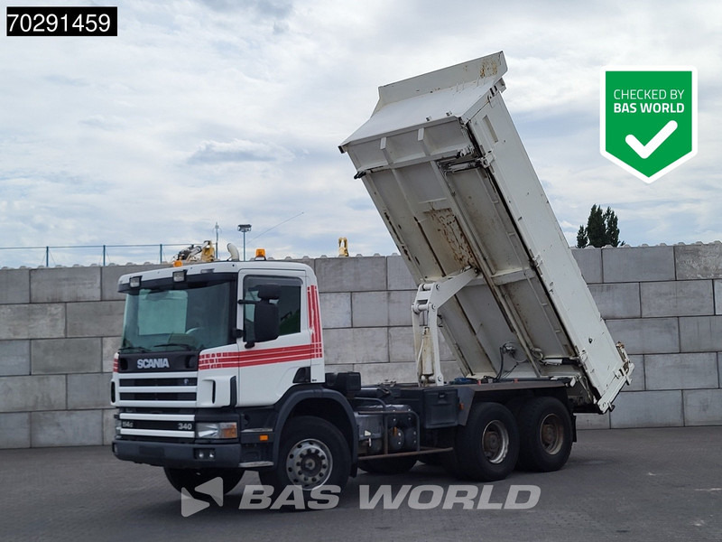 Scania P340 6X4 2 side11m3 Bennes Tipper Big-Axle Steelsuspension Manual Euro 3 - Damperli kamyon: fotoğraf 1 Scania P340 6X4 2 side11m3 Bennes Tipper Big-Axle Steelsuspension Manual Euro 3 - Damperli kamyon: fotoğraf 1