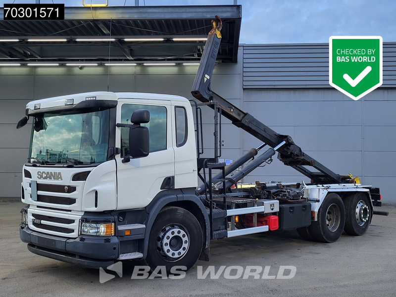 Scania P400 6X2 20 tons HIAB containersystem Retarder Automatic Lift+steering Euro 5 - Kancalı yükleyici kamyon: fotoğraf 1 Scania P400 6X2 20 tons HIAB containersystem Retarder Automatic Lift+steering Euro 5 - Kancalı yükleyici kamyon: fotoğraf 1
