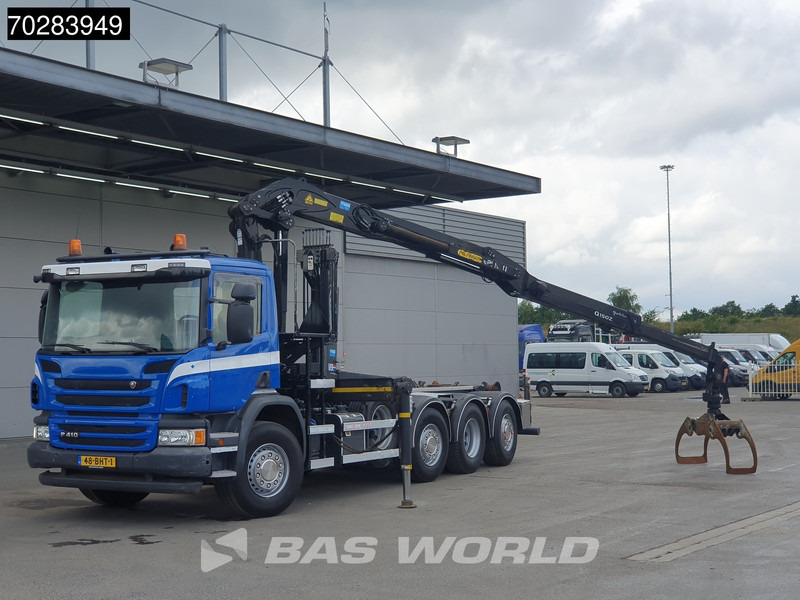 Scania P410 8X2 NL-Truck Palfinger Q150Z Crane 30T VDL hooklift Lift-Lenkachse Euro 6 - Kancalı yükleyici kamyon, Vinçli kamyon: fotoğraf 5 Scania P410 8X2 NL-Truck Palfinger Q150Z Crane 30T VDL hooklift Lift-Lenkachse Euro 6 - Kancalı yükleyici kamyon, Vinçli kamyon: fotoğraf 5
