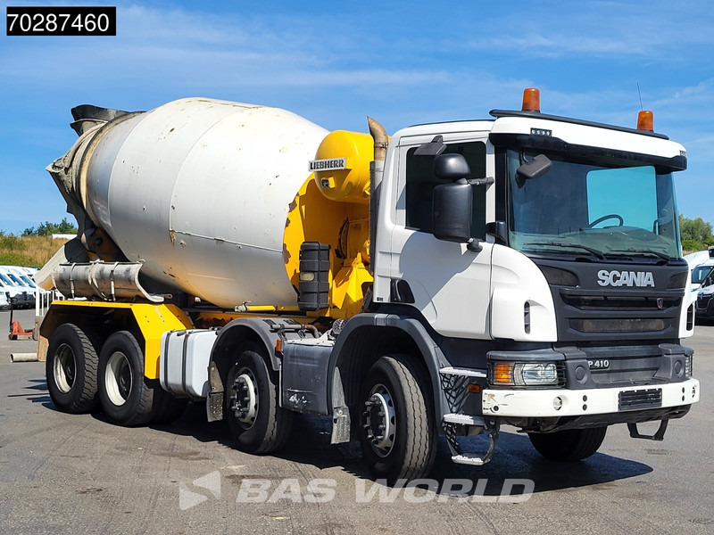 Scania P410 8X4 9m3 Liebherr mixer 3-Pedals Steering axle Big-Axle Euro 6 - Transmikser: fotoğraf 3 Scania P410 8X4 9m3 Liebherr mixer 3-Pedals Steering axle Big-Axle Euro 6 - Transmikser: fotoğraf 3