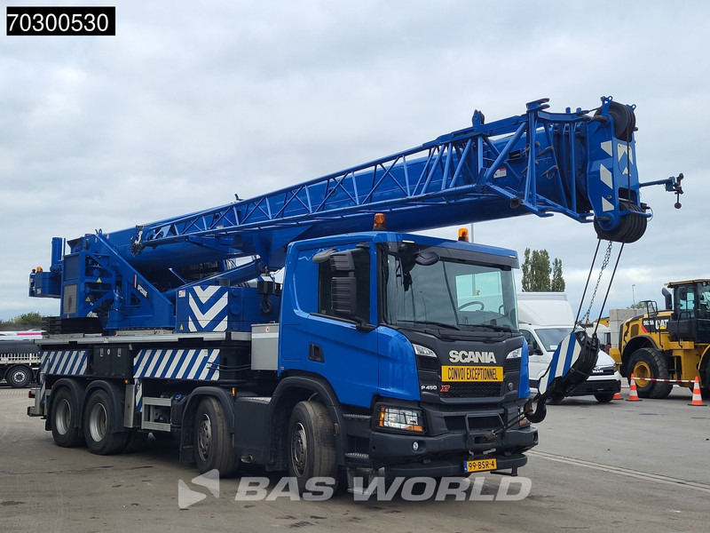 Scania P450 P 8X4 Palfinger/SANY SPC500E Telescopic Crane Retarder Navi Automatic Euro 6 - Sal/ Açık kasa kamyon, Vinçli kamyon: fotoğraf 3 Scania P450 P 8X4 Palfinger/SANY SPC500E Telescopic Crane Retarder Navi Automatic Euro 6 - Sal/ Açık kasa kamyon, Vinçli kamyon: fotoğraf 3