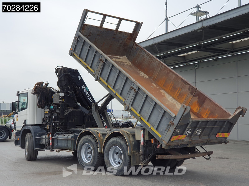 Scania P94 6X4 Hiab 330-4 Kran Crane 9m3 tipper Manual Steelsuspension Euro 3 - Damperli kamyon, Vinçli kamyon: fotoğraf 2 Scania P94 6X4 Hiab 330-4 Kran Crane 9m3 tipper Manual Steelsuspension Euro 3 - Damperli kamyon, Vinçli kamyon: fotoğraf 2