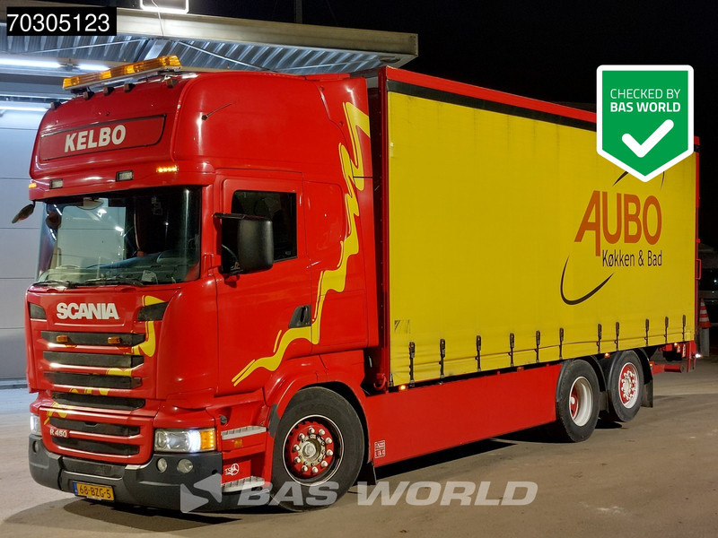 Scania R 450 R 6X2 Topliner Curtainsider 2500kg Ladebordwand Retarder Automatic Euro 6 - Tenteli kamyon: fotoğraf 1 Scania R 450 R 6X2 Topliner Curtainsider 2500kg Ladebordwand Retarder Automatic Euro 6 - Tenteli kamyon: fotoğraf 1