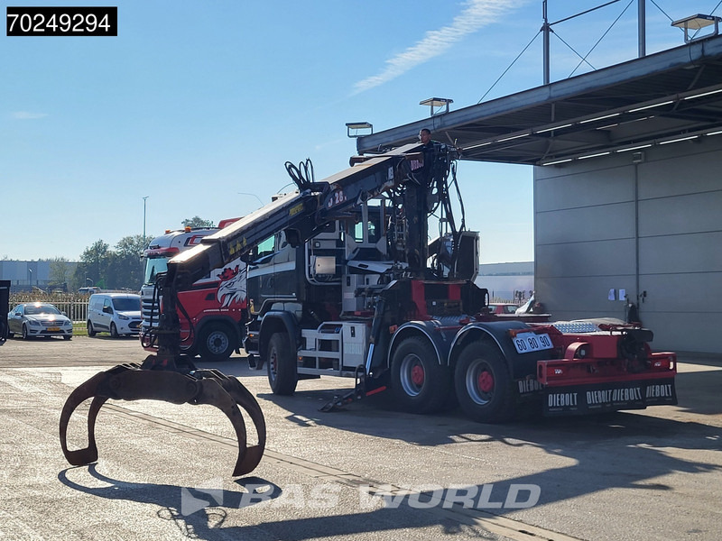 Scania R580 6X4 Holz Kran Diebolt D28 Full-Steel - Tomruk kamyonu, Vinçli kamyon: fotoğraf 5 Scania R580 6X4 Holz Kran Diebolt D28 Full-Steel - Tomruk kamyonu, Vinçli kamyon: fotoğraf 5