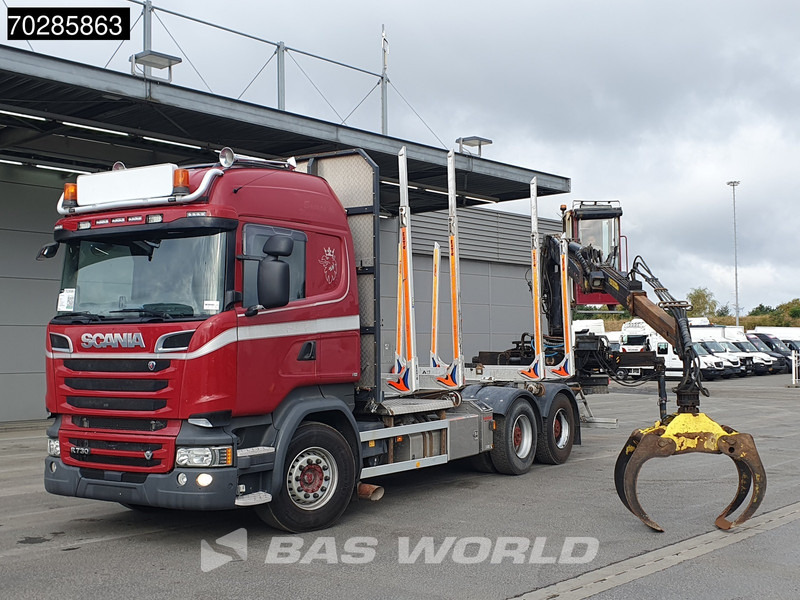 Scania R730 R 6X4 HIAB F108S 79 Crane Retarder Xenon BigAxle Loglift Automatic ACC Euro 6 - Tomruk kamyonu, Vinçli kamyon: fotoğraf 5 Scania R730 R 6X4 HIAB F108S 79 Crane Retarder Xenon BigAxle Loglift Automatic ACC Euro 6 - Tomruk kamyonu, Vinçli kamyon: fotoğraf 5