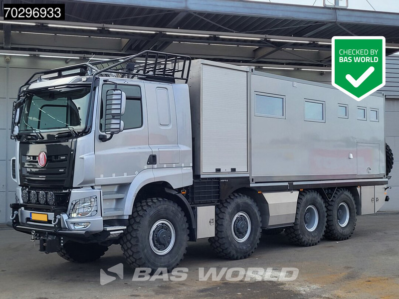 Tatra T158 8X8 NL-Truck 8x8 Off-Grid Camper Hydraulic Winch Generator Retarder Airco Euro 6 - Entegre karavan: fotoğraf 1 Tatra T158 8X8 NL-Truck 8x8 Off-Grid Camper Hydraulic Winch Generator Retarder Airco Euro 6 - Entegre karavan: fotoğraf 1
