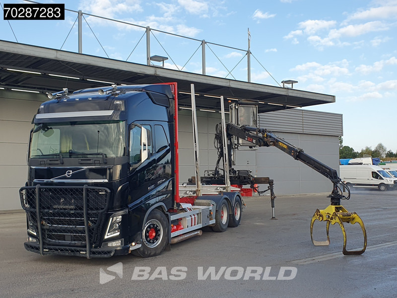 Volvo FH16 750 FH16 6X4 HIAB E96S 79 wood crane Retarder Dynamic-Steering Big-Axle Euro 6 - Tomruk kamyonu, Vinçli kamyon: fotoğraf 5 Volvo FH16 750 FH16 6X4 HIAB E96S 79 wood crane Retarder Dynamic-Steering Big-Axle Euro 6 - Tomruk kamyonu, Vinçli kamyon: fotoğraf 5