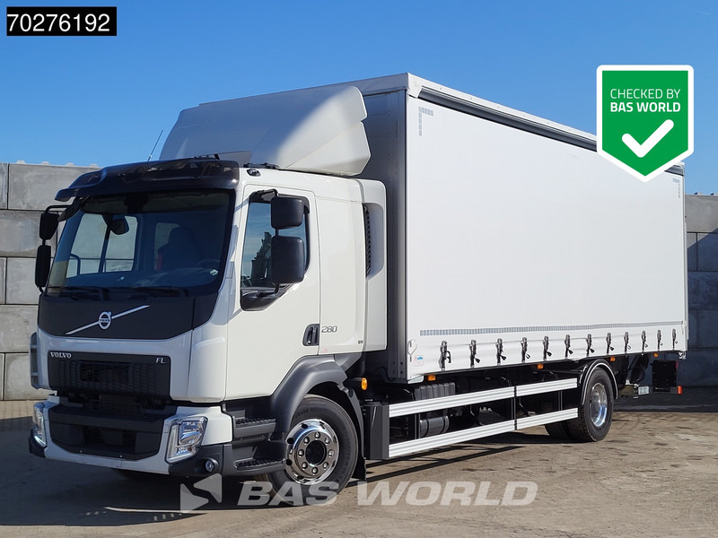 Volvo FL 280 4X2 NEW! 16tons Manual Ladebordwand PTO Alcoa's Euro 6 - Tenteli kamyon: fotoğraf 1 Volvo FL 280 4X2 NEW! 16tons Manual Ladebordwand PTO Alcoa's Euro 6 - Tenteli kamyon: fotoğraf 1