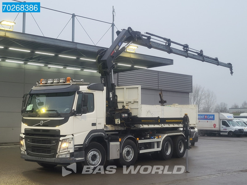 Volvo FM 410 8X4 211EP-5 HIDUO Kran Crane Steel suspension VEB Euro 6 - Kancalı yükleyici kamyon, Vinçli kamyon: fotoğraf 1 Volvo FM 410 8X4 211EP-5 HIDUO Kran Crane Steel suspension VEB Euro 6 - Kancalı yükleyici kamyon, Vinçli kamyon: fotoğraf 1