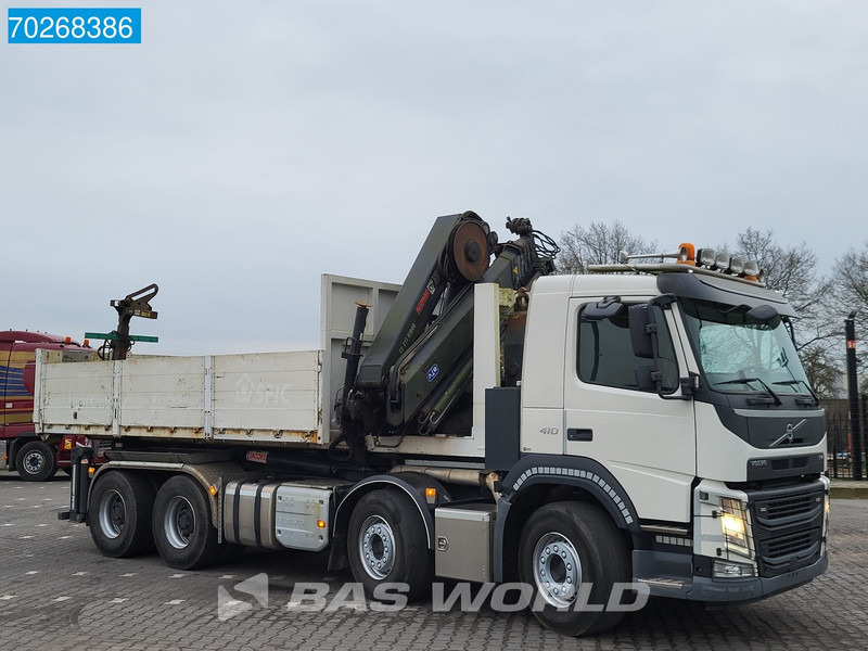 Volvo FM 410 8X4 211EP-5 HIDUO Kran Crane Steel suspension VEB Euro 6 - Kancalı yükleyici kamyon, Vinçli kamyon: fotoğraf 5 Volvo FM 410 8X4 211EP-5 HIDUO Kran Crane Steel suspension VEB Euro 6 - Kancalı yükleyici kamyon, Vinçli kamyon: fotoğraf 5