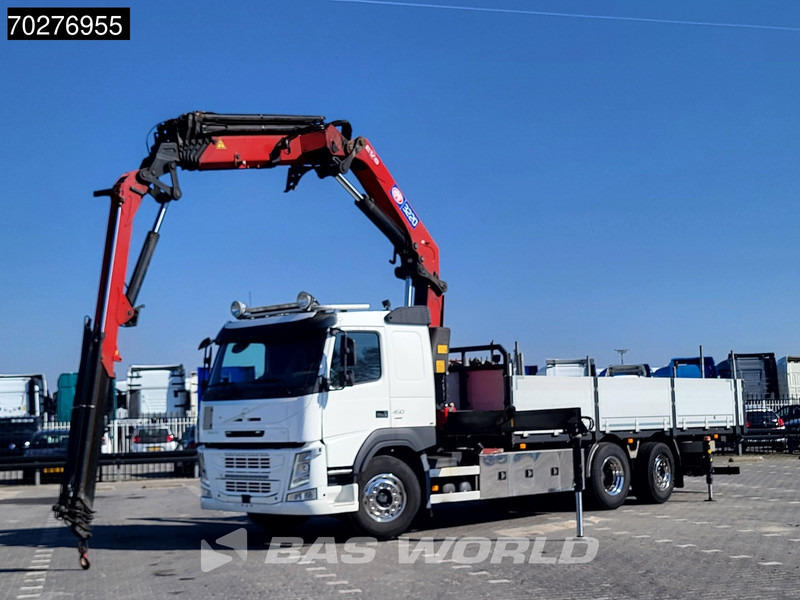 Volvo FM 450 6X2 HMF3220 K5 + Jib K5 Crane Kran Lift-Steering Axle VEB+ Automatic - Sal/ Açık kasa kamyon, Vinçli kamyon: fotoğraf 2 Volvo FM 450 6X2 HMF3220 K5 + Jib K5 Crane Kran Lift-Steering Axle VEB+ Automatic - Sal/ Açık kasa kamyon, Vinçli kamyon: fotoğraf 2