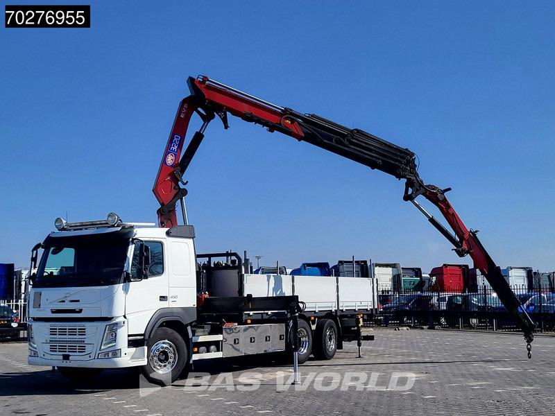 Volvo FM 450 6X2 HMF3220 K5 + Jib K5 Crane Kran Lift-Steering Axle VEB+ Automatic - Sal/ Açık kasa kamyon, Vinçli kamyon: fotoğraf 5 Volvo FM 450 6X2 HMF3220 K5 + Jib K5 Crane Kran Lift-Steering Axle VEB+ Automatic - Sal/ Açık kasa kamyon, Vinçli kamyon: fotoğraf 5