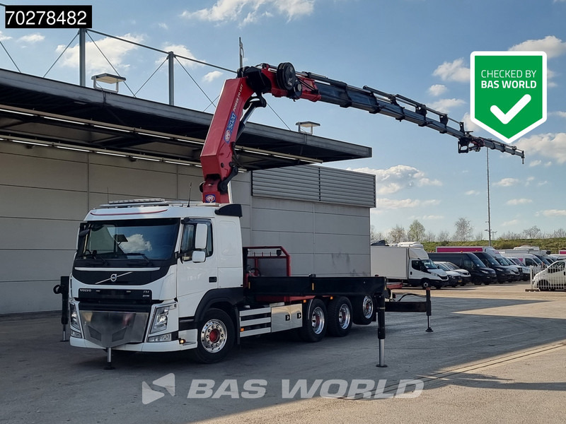 Volvo FM 500 8X4 HMF5020 K6 + Fly Jib Lift+Lenkachse Crane Kran Euro 6 - Sal/ Açık kasa kamyon, Vinçli kamyon: fotoğraf 1 Volvo FM 500 8X4 HMF5020 K6 + Fly Jib Lift+Lenkachse Crane Kran Euro 6 - Sal/ Açık kasa kamyon, Vinçli kamyon: fotoğraf 1