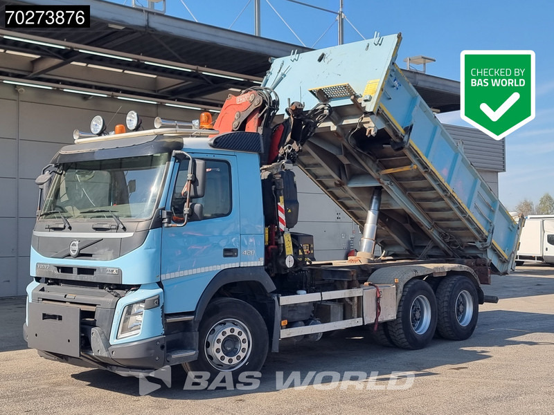 Damperli kamyon, Vinçli kamyon Volvo FMX 420 6X4 Fassi F155A.2.22 Crane 9m3 Big-Axle Automatic Euro 5: fotoğraf 5