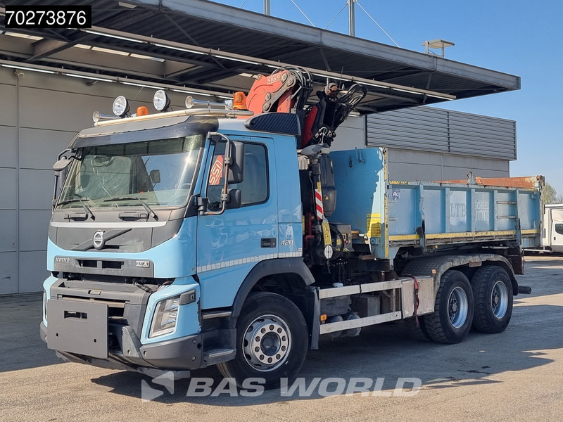 Damperli kamyon, Vinçli kamyon Volvo FMX 420 6X4 Fassi F155A.2.22 Crane 9m3 Big-Axle Automatic Euro 5: fotoğraf 13