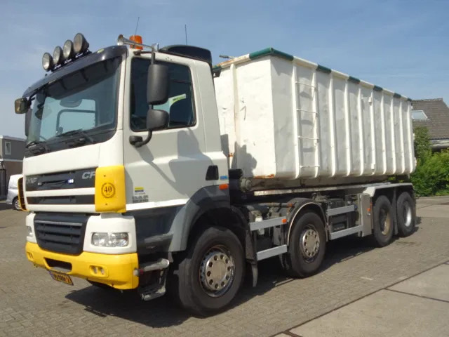 DAF CF 410 8X4 NCH CONTAINER SYSTEEM 32 TON 90 graden silo containers - Kablo sistemli kamyon: fotoğraf 3 DAF CF 410 8X4 NCH CONTAINER SYSTEEM 32 TON 90 graden silo containers - Kablo sistemli kamyon: fotoğraf 3