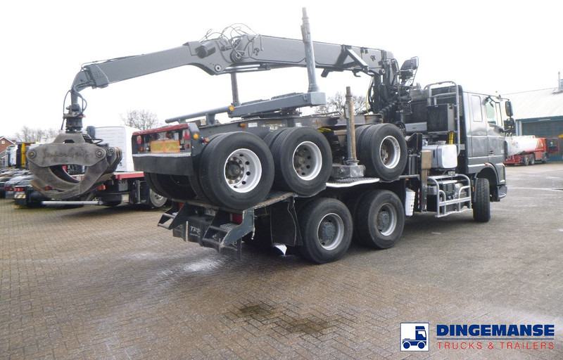 DAF XF 105.510 6x4 + Loglift F281S83 crane / timber truck + dolly - Tomruk kamyonu, Vinçli kamyon: fotoğraf 4 DAF XF 105.510 6x4 + Loglift F281S83 crane / timber truck + dolly - Tomruk kamyonu, Vinçli kamyon: fotoğraf 4
