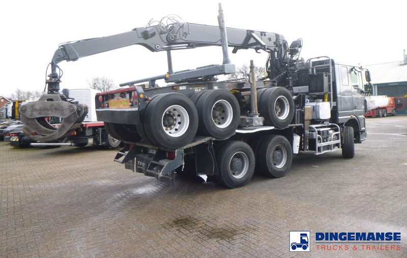 DAF XF 105.510 6x4 + Loglift F281S83 crane / timber truck + dolly - Vinçli kamyon: fotoğraf 4 DAF XF 105.510 6x4 + Loglift F281S83 crane / timber truck + dolly - Vinçli kamyon: fotoğraf 4
