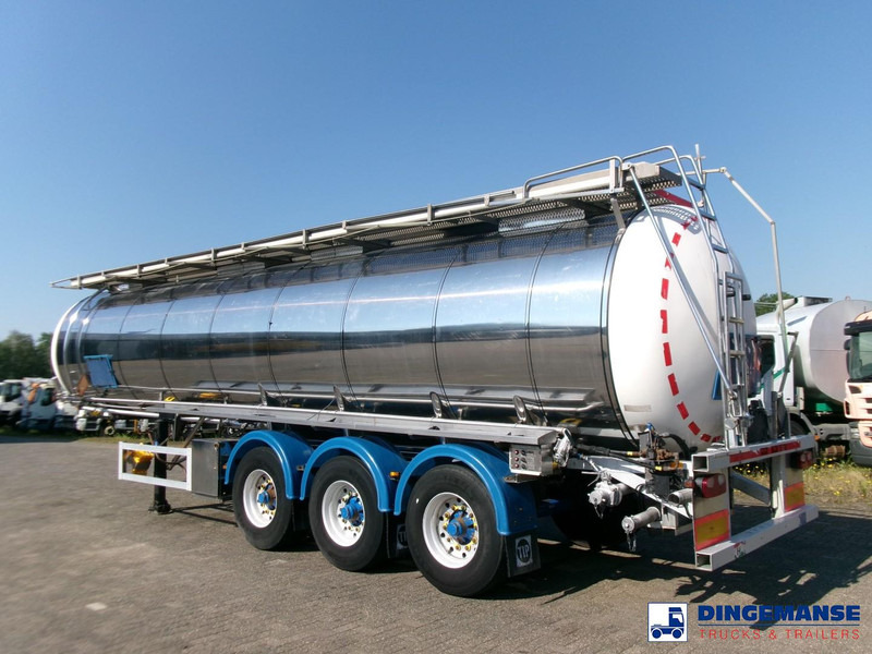 Feldbinder Chemical tank (non-ADR) inox 30 m3 / 1 comp + pump - Tanker dorse: fotoğraf 4 Feldbinder Chemical tank (non-ADR) inox 30 m3 / 1 comp + pump - Tanker dorse: fotoğraf 4